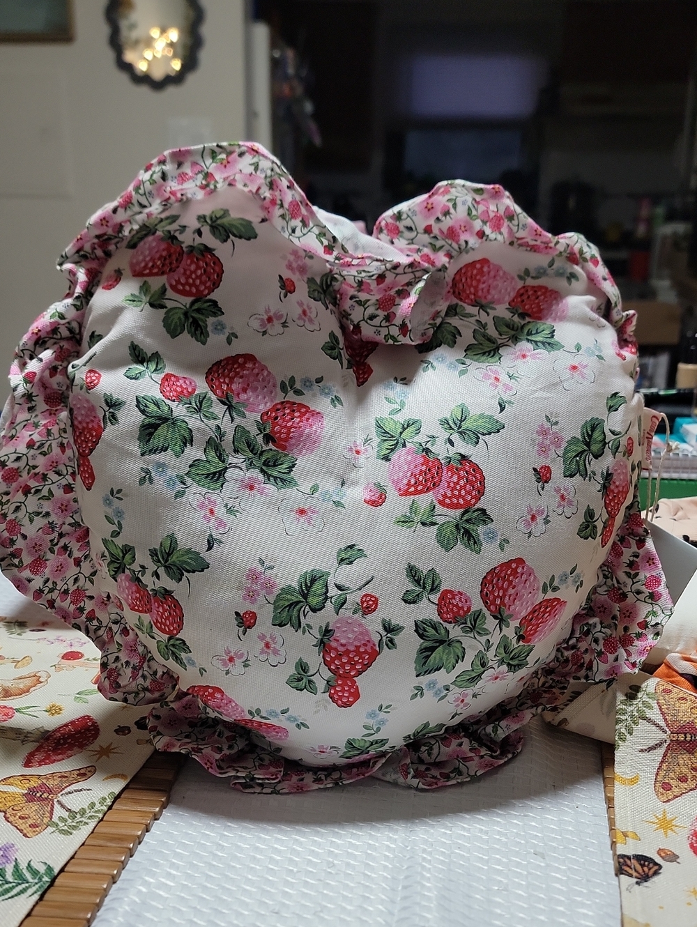 Cath Kidston Strawberry Print Pillow